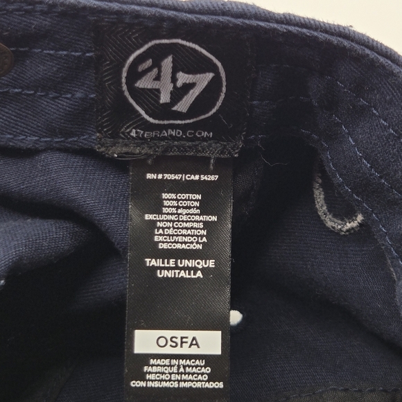 Cincinnati Bengals '47 Brand Clean Up Super Bowl LVI Navy Blue Hat Adjustable - Picture 9 of 11